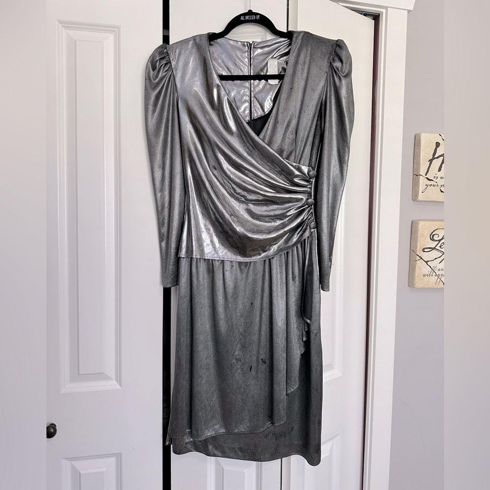 Vintage 80s wrap dress